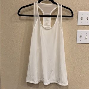 Lululemon White Mesh Racerback Tank